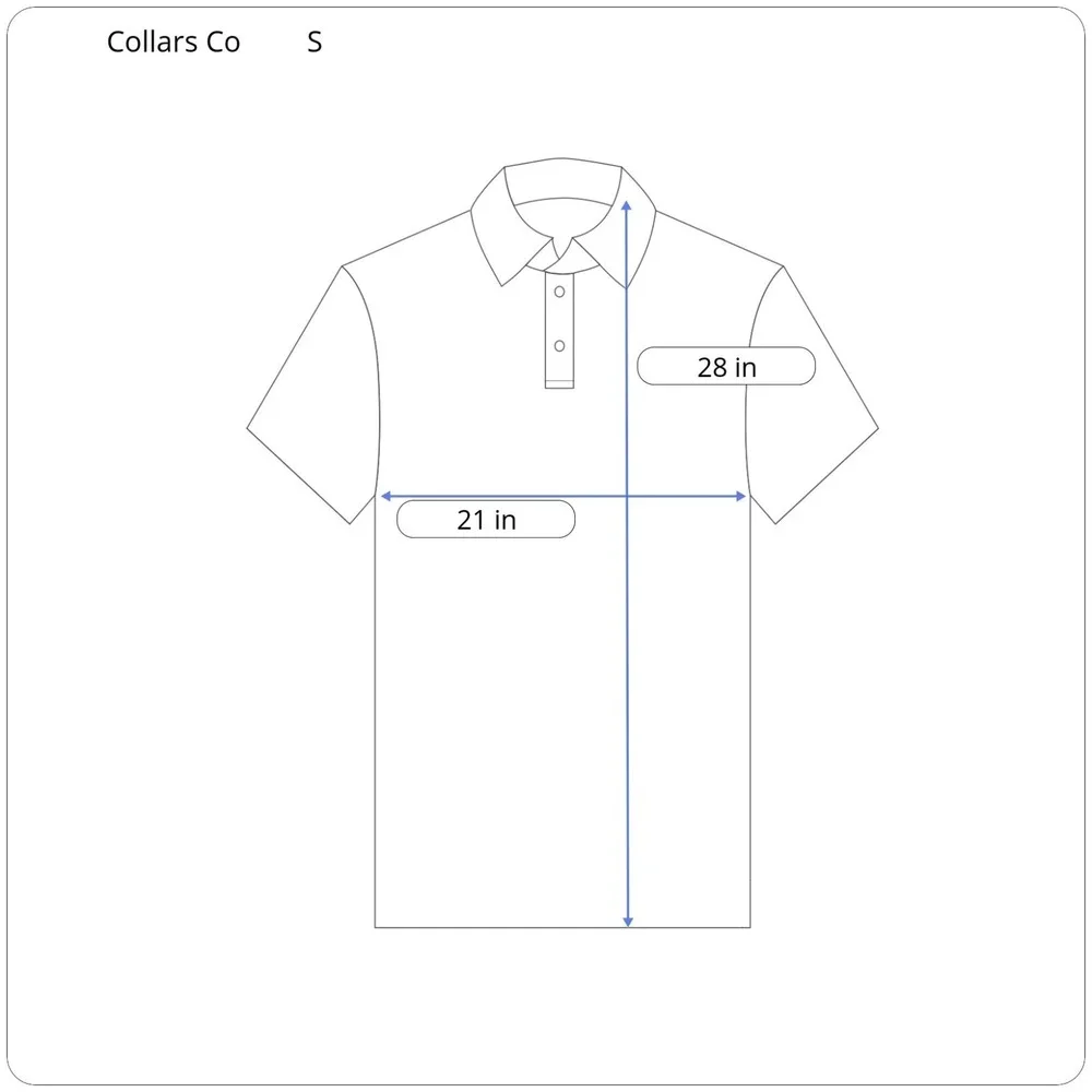 Collars & Co‎ Featherweight Flex Dress Collar Polo Shirt Small Blue Thin Stripe